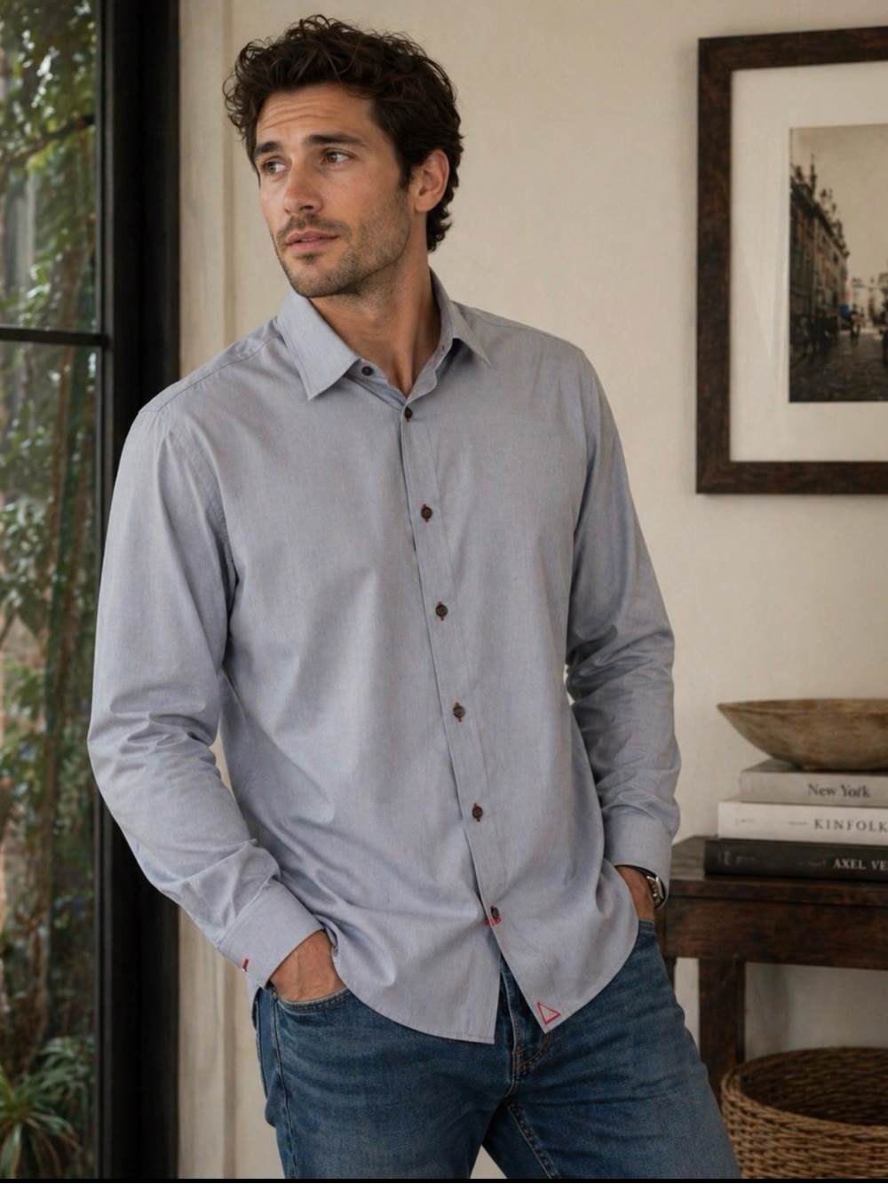UNTUCKit Gray Dress Shirt Style 00117 CA#62799